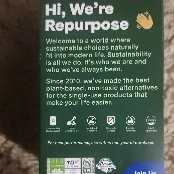 Repurpose Compostable Small Bin Bags (50count) - Picture 3 of 4